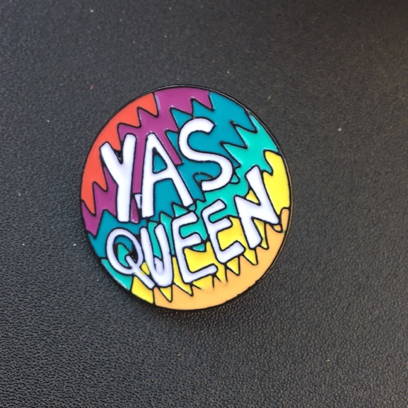 Yas queen pin in rainbow color *3 pins for $12 - Picture 1 of 2